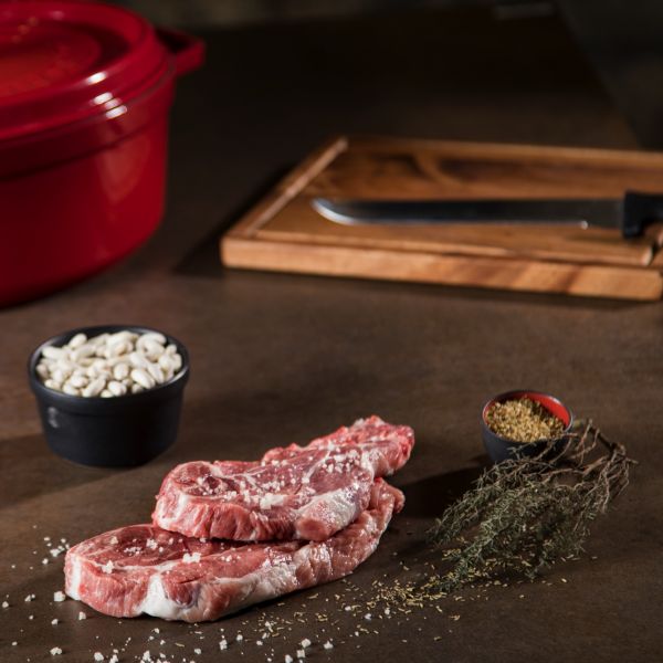 côtes de porc dans l'échine