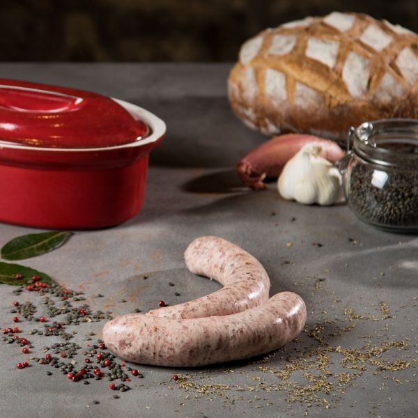 Saucisse de couenne ou misson - Saucisse fraîche | Charcuterie Commenges